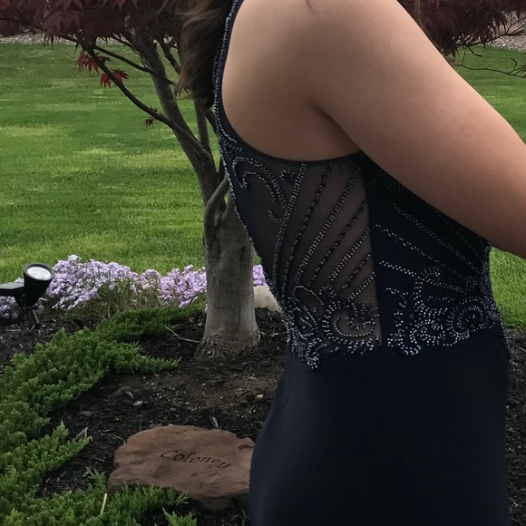 Navy blue prom dress - Picture 4 of 4
